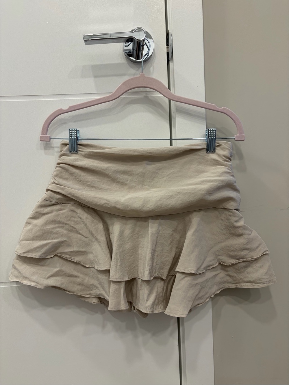 Zara Ruffled Mini Skort Skirt Size Medium